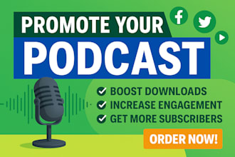 do organic podcast promotion to grow new audiences globally