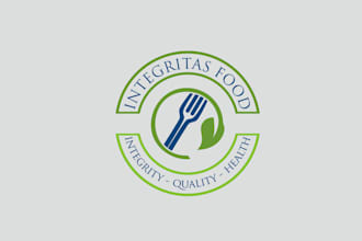 design amazing beautiful food logo