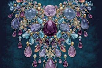 draw a jewelry and ring design