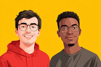 draw gta style vector cartoon portrait from your photo