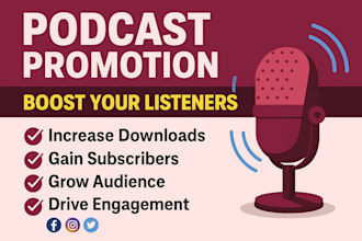 do podcast promotion to increase new listeners and downloads