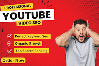 do youtube video SEO with keyword research and ranking optimization