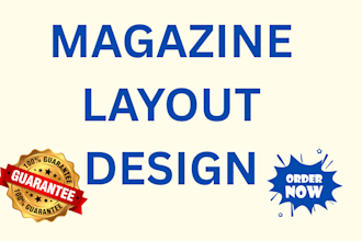 design a professional magazine layout for print or digital