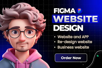 design modern figma website, website UI