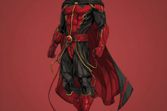 design original superhero character
