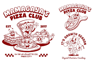 design graphic retro cartoon mascot for t shirts merchandise and brand identity