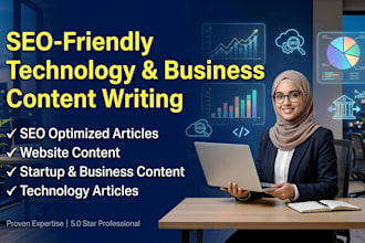 write professional technology and startup business articles