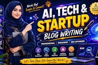 write SEO optimized startup and tech website content