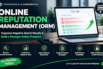 do online reputation management,orm, services to suppress negative links