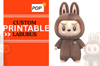 design 3d printable custom labubu models to boost your business