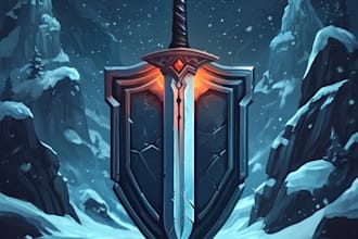create a fantasy game logo
