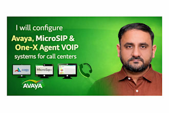 config avaya, microsip pbx one x agent voip systems