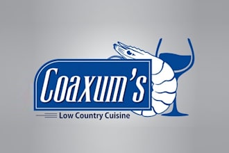 design restaurant coastal cuisine spirits sports logo