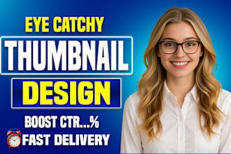 design clickbait attractive viral and miniature youtube thumbnail