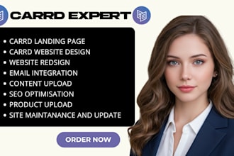 carrd webite landing page, redesign carrd website, landing page, event page