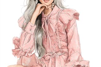 draw your fashion sketch, designs and flat illustration