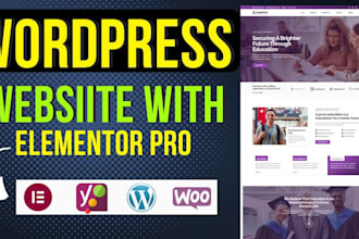 develop responsive wordpress website with elementor