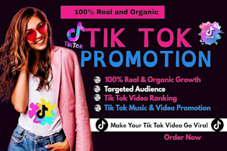 grow and promote your tiktok account followers organically