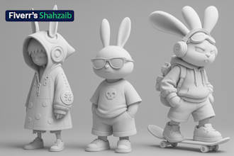 create a 3d character from 2d concept art