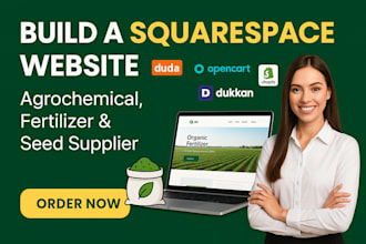 build squarespace agrochemical website fertilizer website seed supplier website