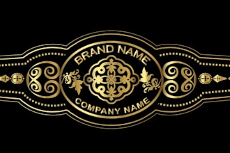 do cigar band, labels, box, logo design