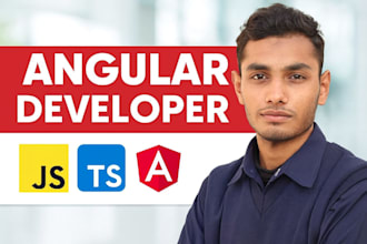 develop a modern and responsive angular web application