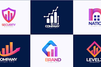 do startup timeless corporate exclusive tech gradient logo