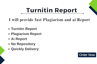 provide plagiarism and ai report
