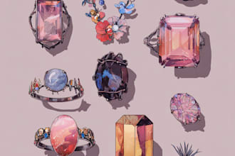 do jewelry cad design for printing and rendering for you