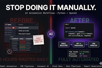 build ai automation bot workflows using python and openai streamline operations
