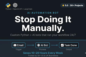 build ai automation bot workflows using python and openai streamline operations