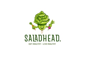 design sustainability organic fresh salad bar logo