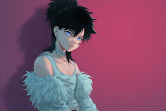 draw characters in cartoon or anime style
