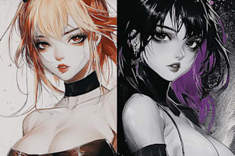 draw characters in anime or manga art