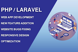 develop a SEO optimized custom laravel website