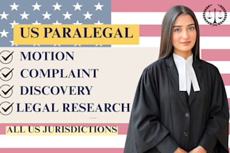 provide paralegal services, draft US legal documents