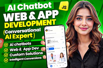 develop chatgpt ai mobile app, ai websites, ai software, saas apps, ai chatbot