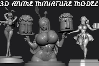 sculpt 3d nsfw character model 3d print and paint 3d erotic toy figure 3d anime