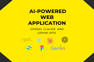 develop an ai web application with openai, claude, and gemini API integration