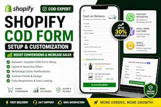 setup and customize shopify cod form with upsell