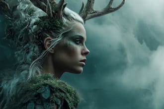 do creative work of photos manipulation
