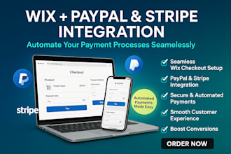 integrate wix with paypal, stripe, and automate your payment processes