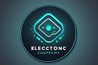 do wonderful vintage electronics logo, tshirt design