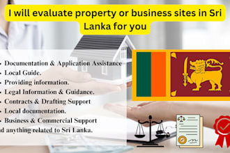 evaluate property or business sites in sri lanka for you