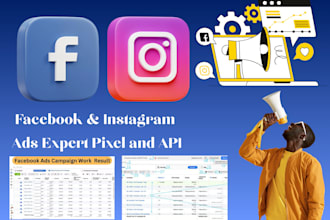facebook  instagram ads campaigns with pixel  API