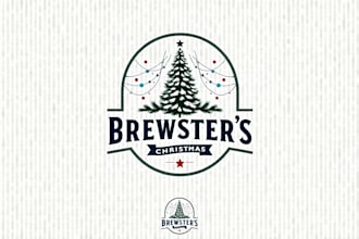 design outstanding christmas tree logo design for your business