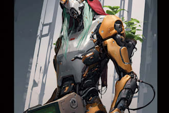 make your dnd, sci fi, fantasy character or illustration
