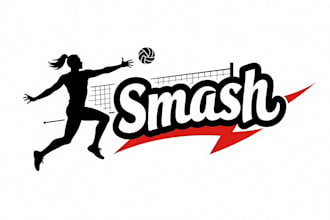design an awesome volleyball sport logo with express delivery