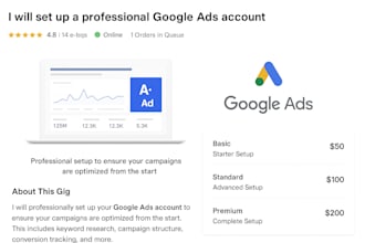 google ads account setup