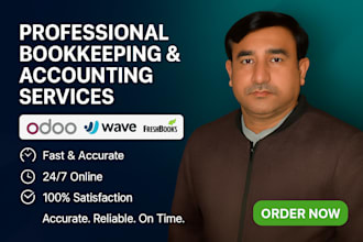 do professional bookkeeping in odoo, freshbooks, wave, and zoho